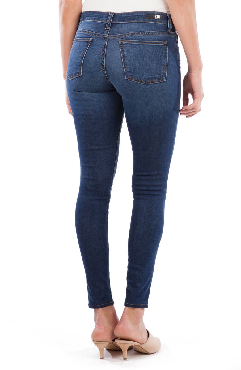 KUT from the Kloth Mia High Waist Distressed Skinny Jeans, Alternate, color, 