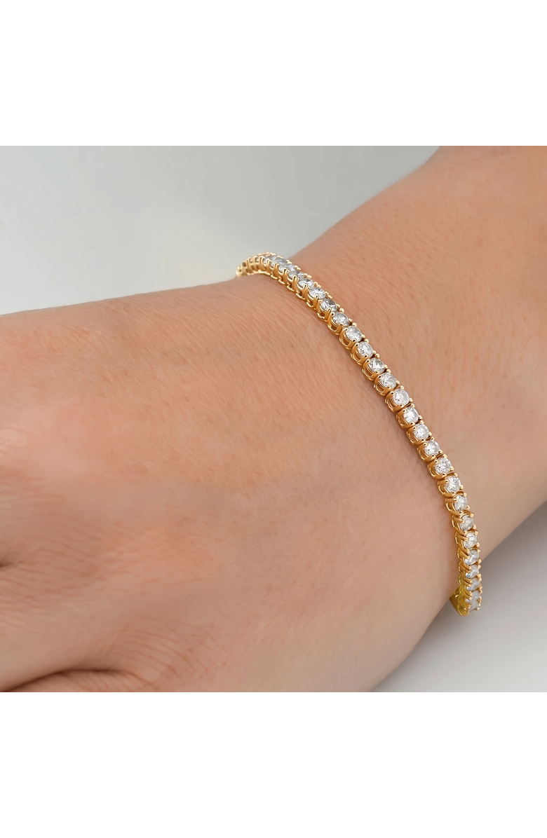 Bliss Diamond 5 Carat TW Round Cut Lab Grown Diamond Tennis Bracelet 14k Gold Lab Grown, Alternate, color, 14K Yellow Gold