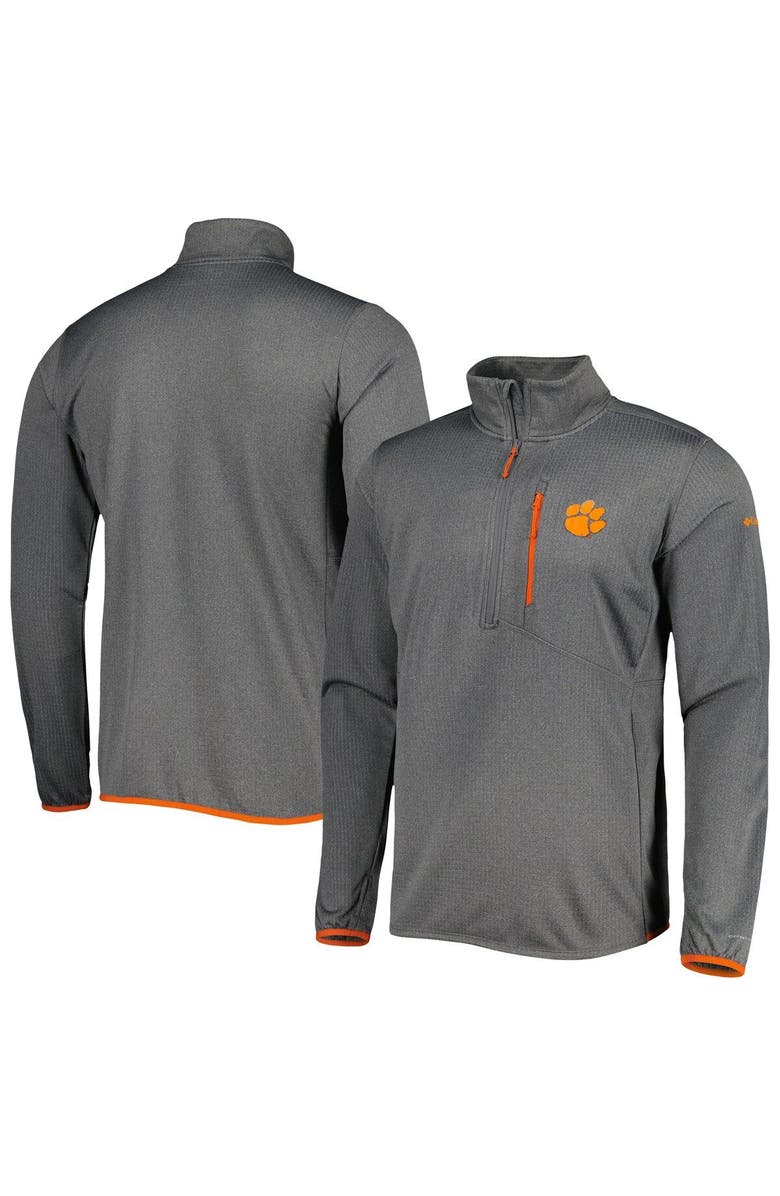 Columbia Men's Columbia Gray Clemson Tigers Park View Omni-Wick Half-Zip Top, Main, color, Gray