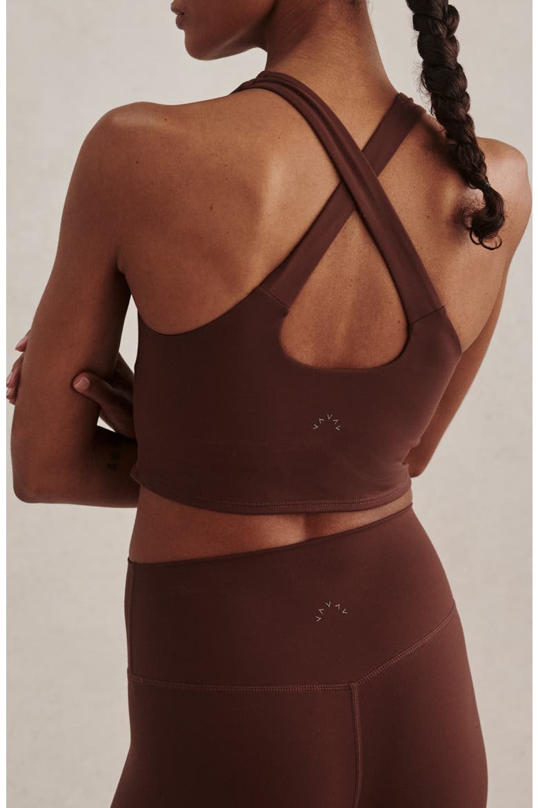 Always Burke Performance Cropped Tank, Alternate, color, MAHOGANY