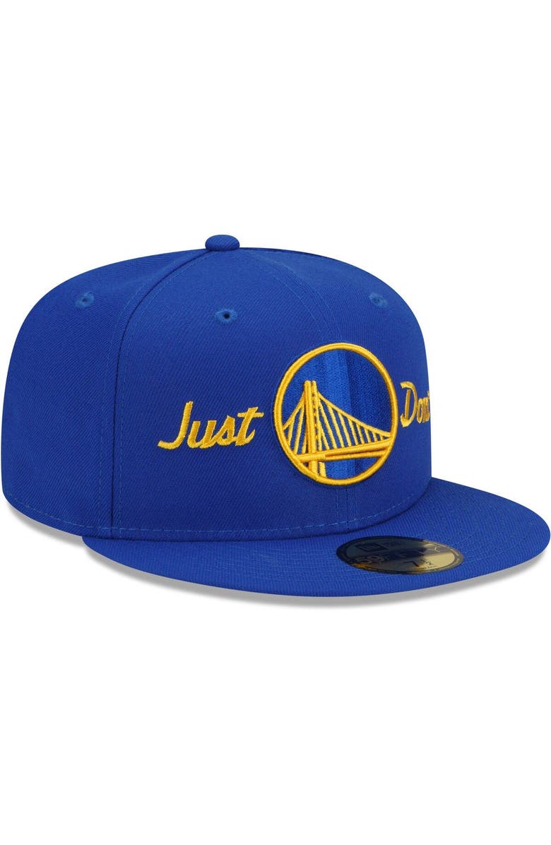 New Era Men's New Era x Just Don Royal Golden State Warriors 59FIFTY Fitted Hat, Alternate, color, Royal