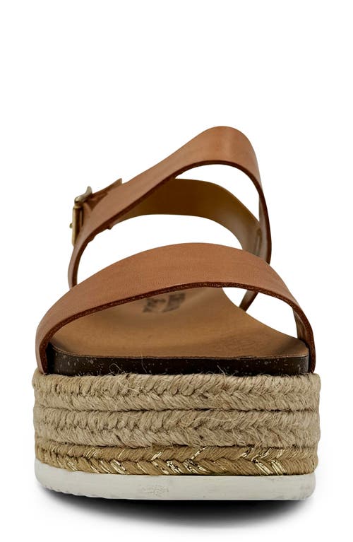 Shop Chelsea Crew Colby Platform Sandal In Tan Leather