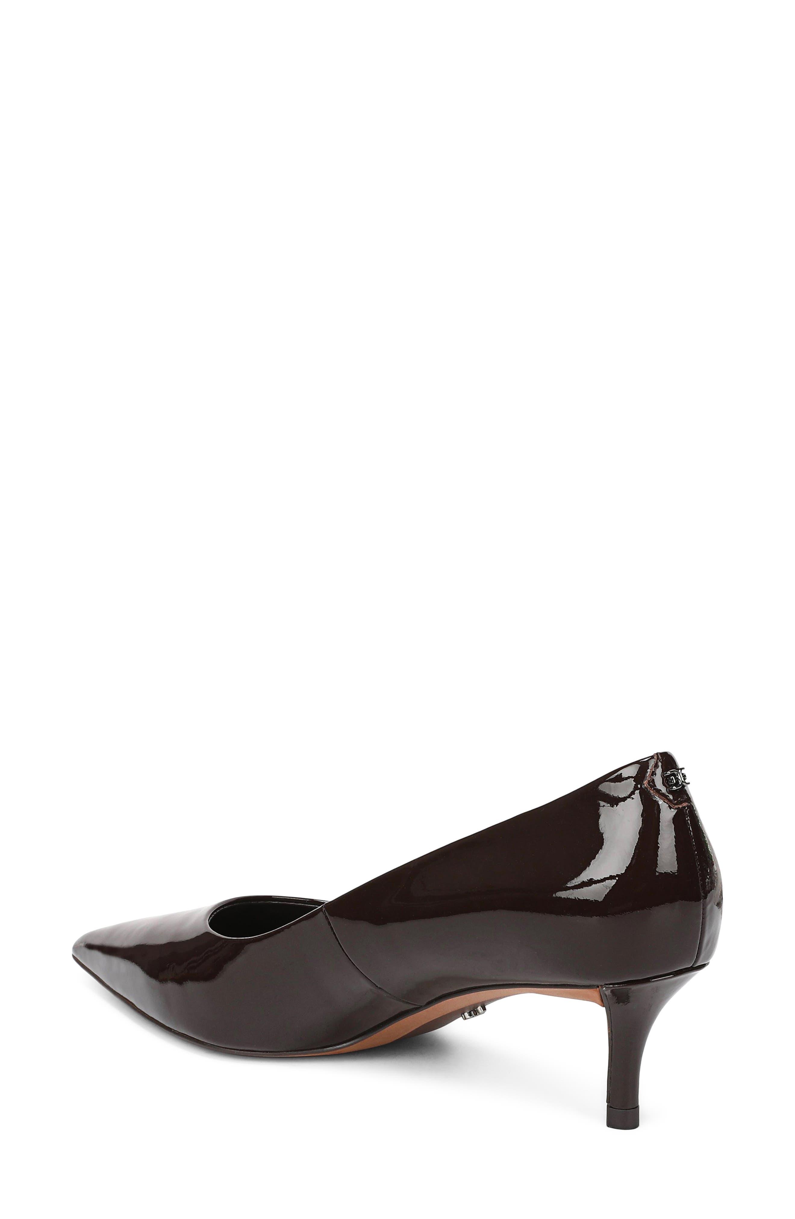 Summer Pointed Toe Kitten Heel Pump, Alternate, color, RICH CHOCOLATE
