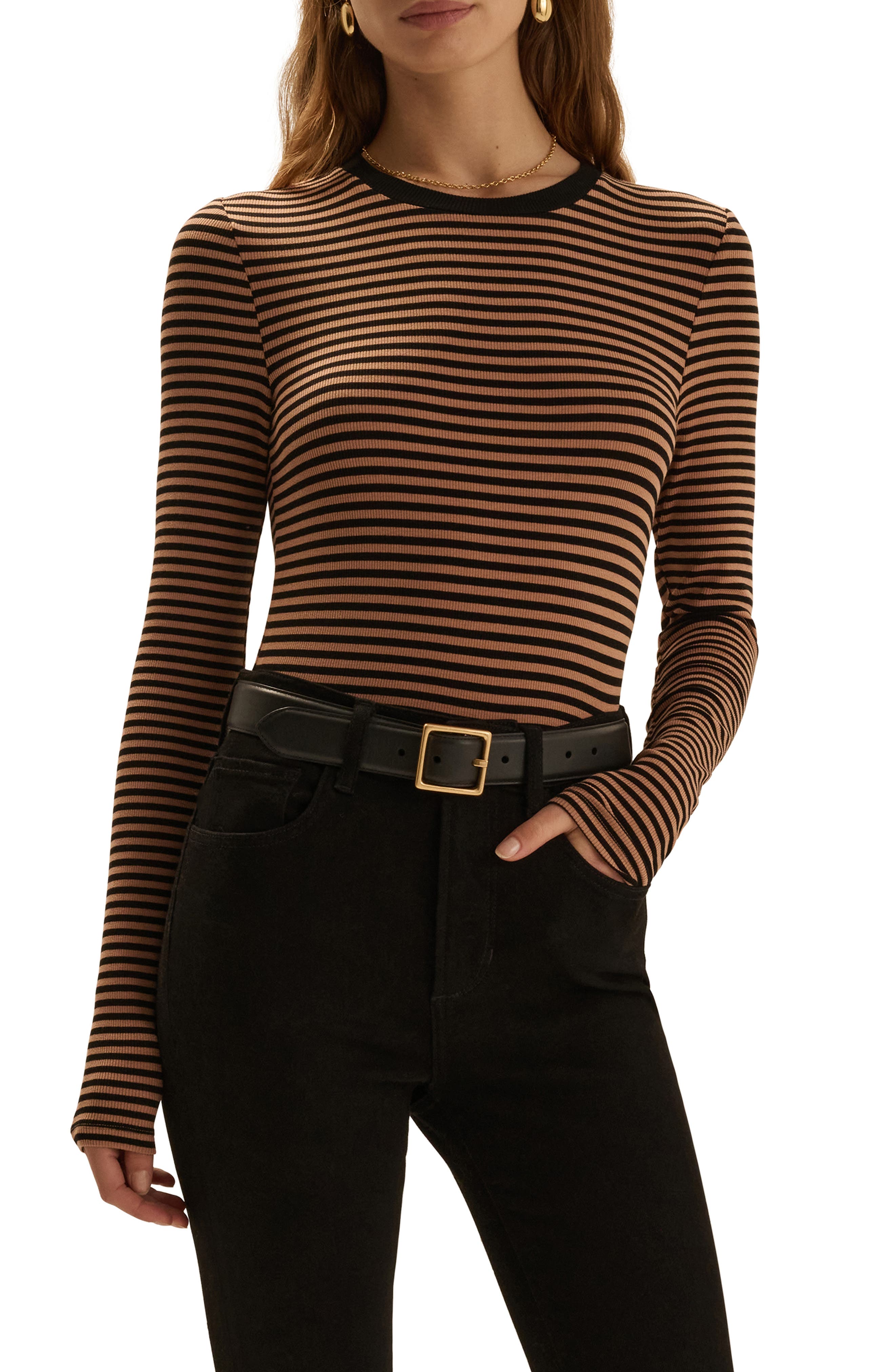 selected CAMEL BLACK STRIPE