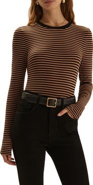 Favorite Daughter The Foundation Striped Long Sleeve Tee