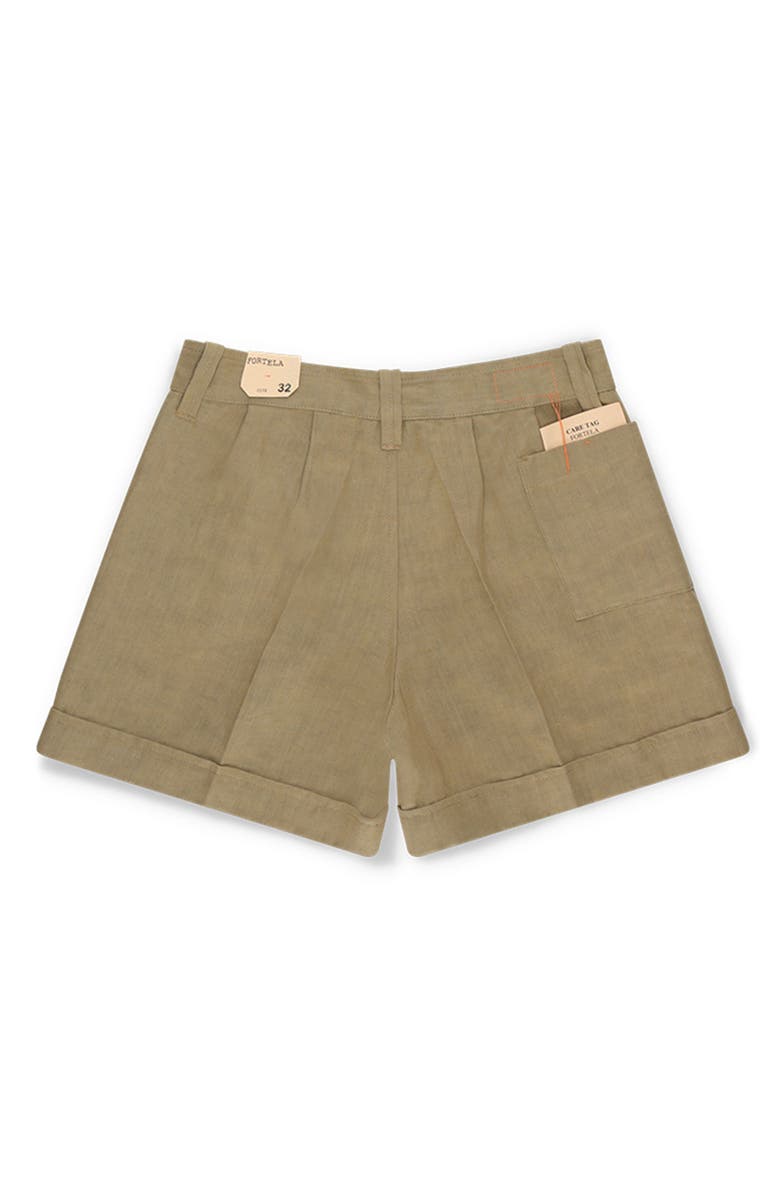 Fortela Bedford Linen Bermuda, Alternate, color, Oil