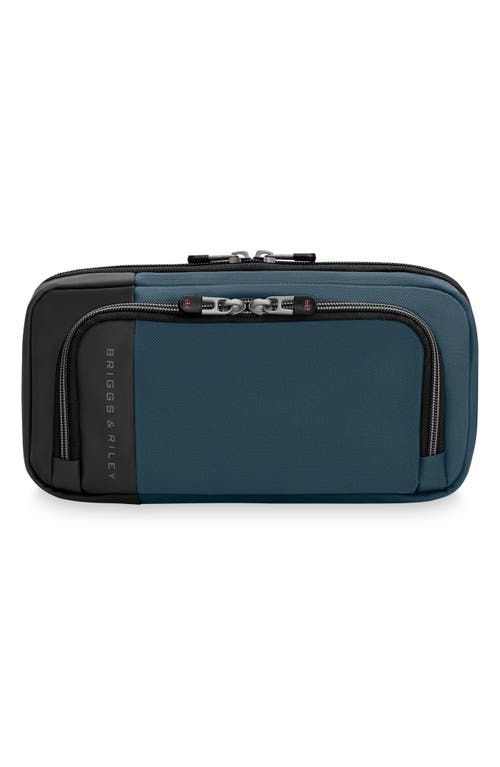 Briggs & Riley ZDX Hanging Toiletry Bag in Ocean 