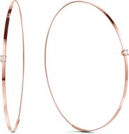 LANA Lana Jewelry 'Large Flat Magic' Diamond Hoop Earrings
