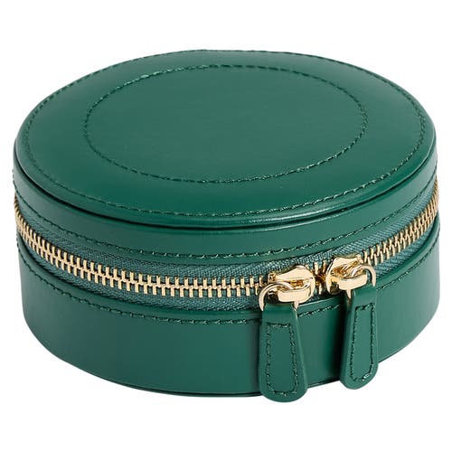 Wolf Sophia Round Zip Case In Green