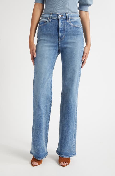Crosbie High Waist Wide Leg Jeans (Ripple Haze)