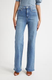 Veronica Beard Crosbie High Waist Wide Leg Jeans