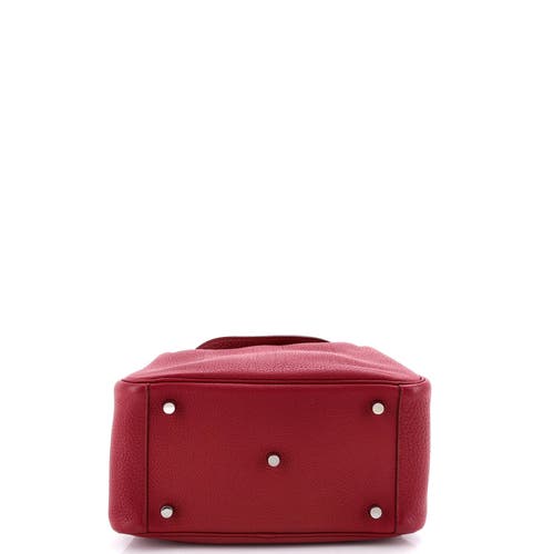 Pre-owned Hermes Hermes Lindy Bag Clemence 26 In Red