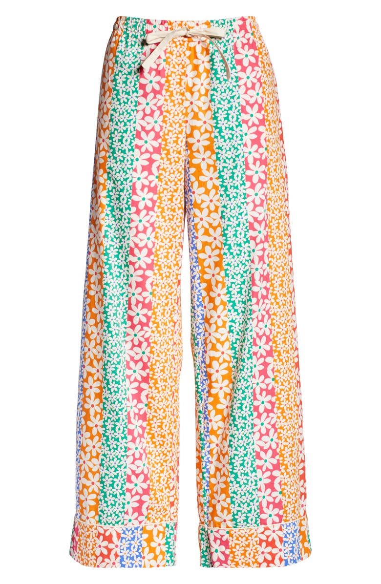 ban.do Floral Print Leisure Pants, Alternate, color, 