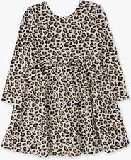 RuffleButts Knit Long Sleeve Twirl Dress