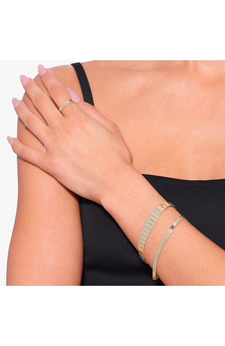 LANA Thin Flash 14K Gold Tile Bracelet, Alternate, color, Yellow