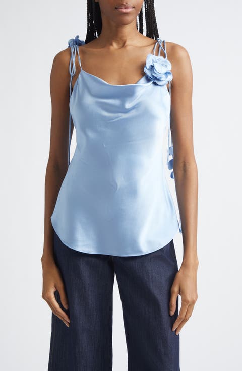 Marta Trailing Flower Silk Camisole