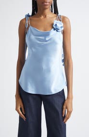 Cinq à Sept Marta Trailing Flower Silk Camisole