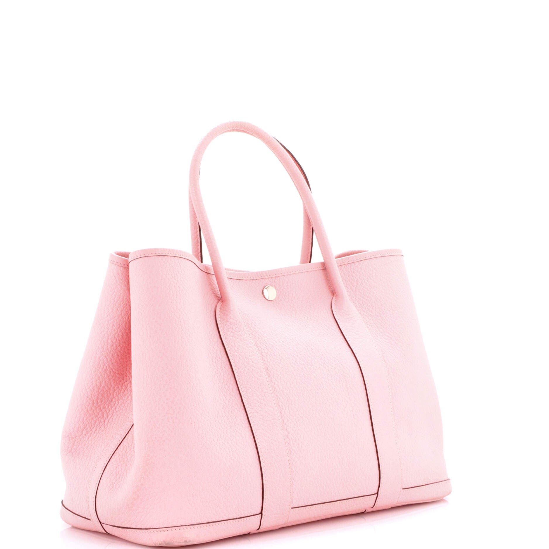 Pre-Owned Hermes Garden Party Tote Leather 36, Alternate, color, Rose Sakura