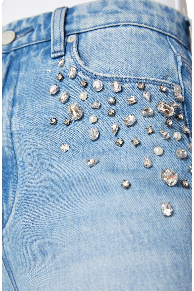 The Franklin Ribcage Wide Leg Jeans, Alternate, color, BLING OUT