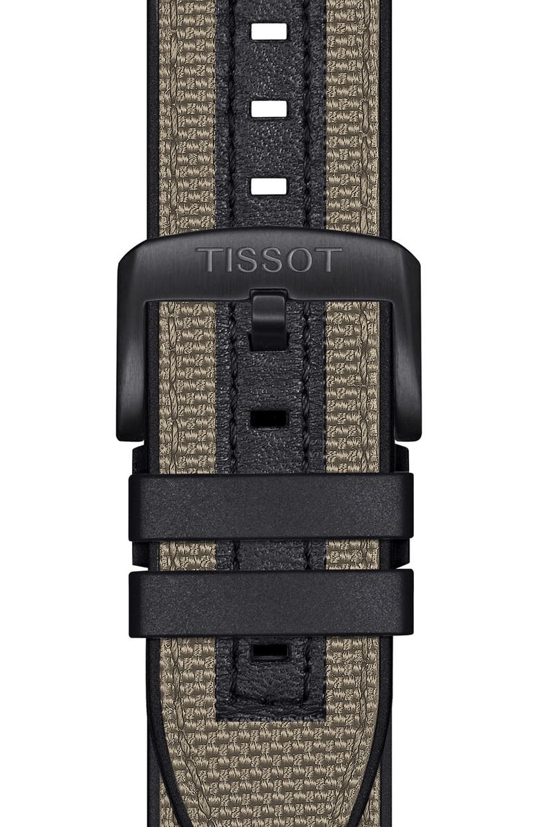 Tissot T-Sport Supersport Giro Chronograph Interchangeable Strap Watch, 45.5mm, Alternate, color, Black/ Khaki