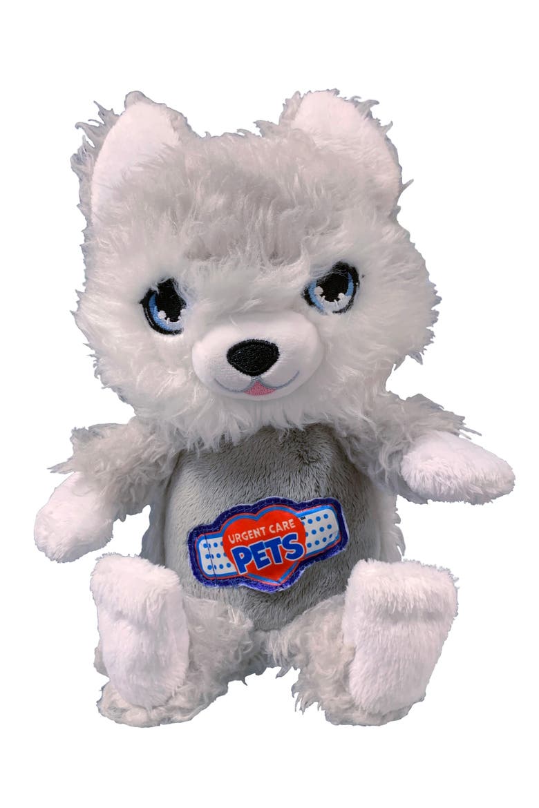 Dog Plush Interactive Toy, Main, color, Gray