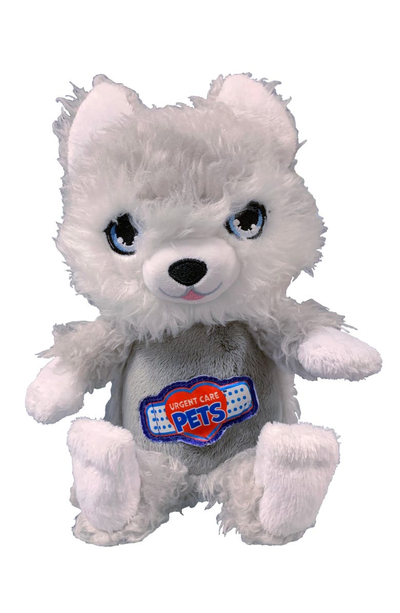 Urgent Care Pets Dog Plush Interactive Toy, Main, color, Gray