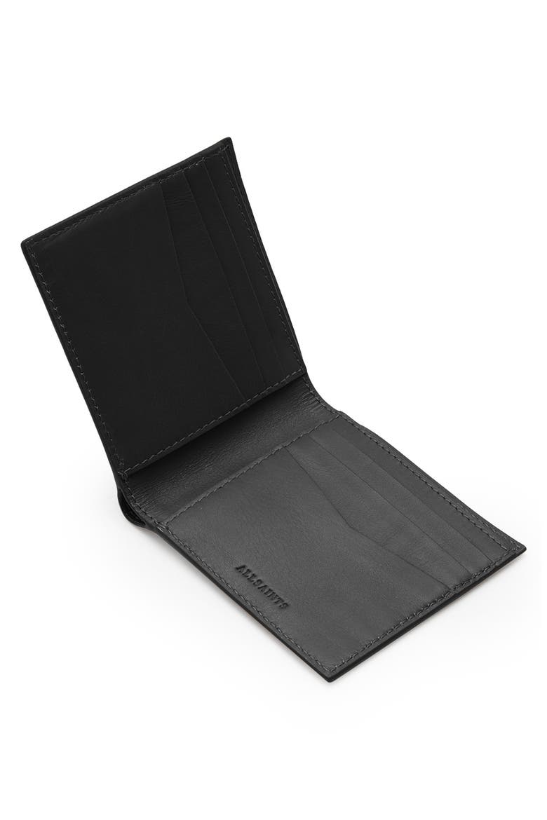 Elkka Leather Bifold Wallet, Alternate, color, BLACK