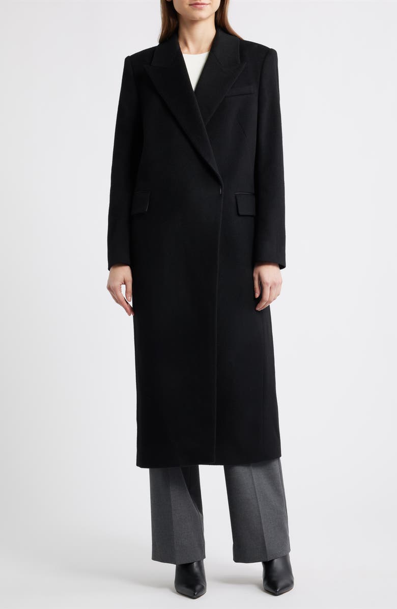 BOSS Callafy Cashmere Coat, Main, color, Black