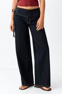 MANGO TEEN Kids' Tie Detail Wide Leg Jeans