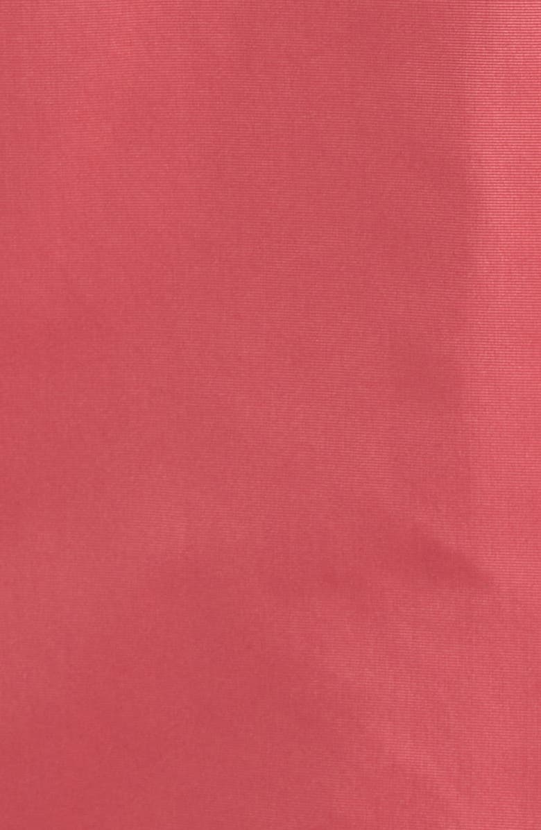 Oscar de la Renta Strapless Faille Gown, Alternate, color, Guava