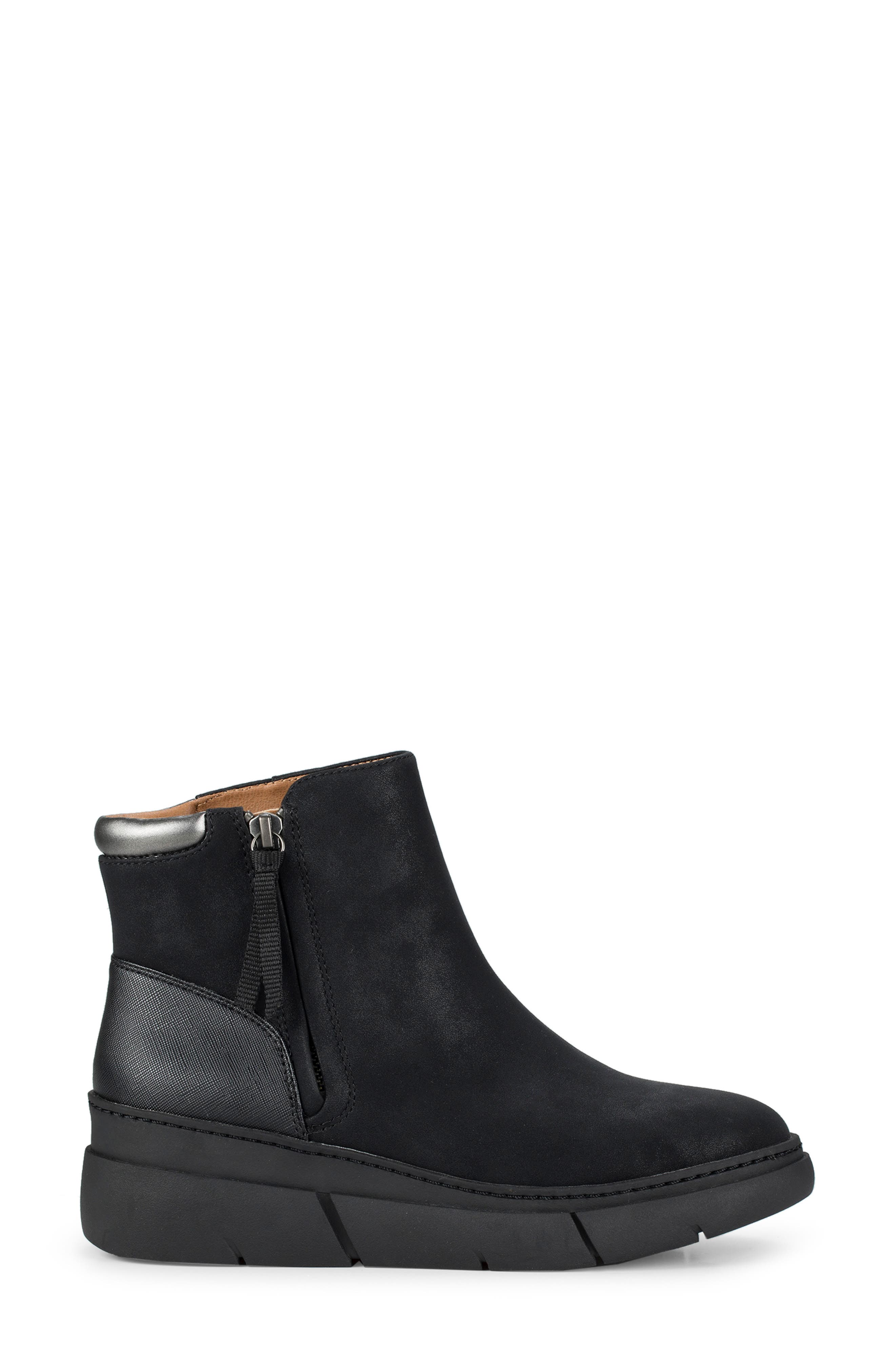 Lakelyn Wedge Bootie, Alternate, color, BLACK