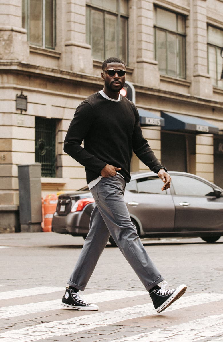 Western Rise Venture Waffle Performance Crewneck Sweatshirt, Alternate, color,