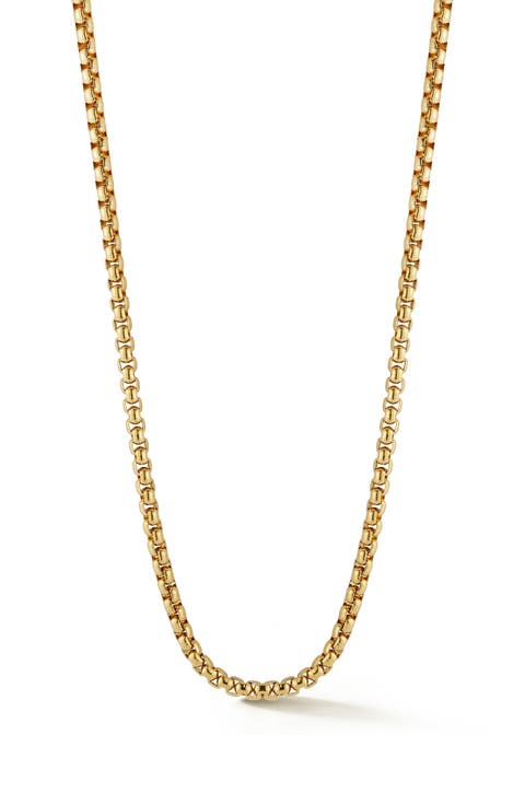 Men's 5mm Round Box Chain Necklace