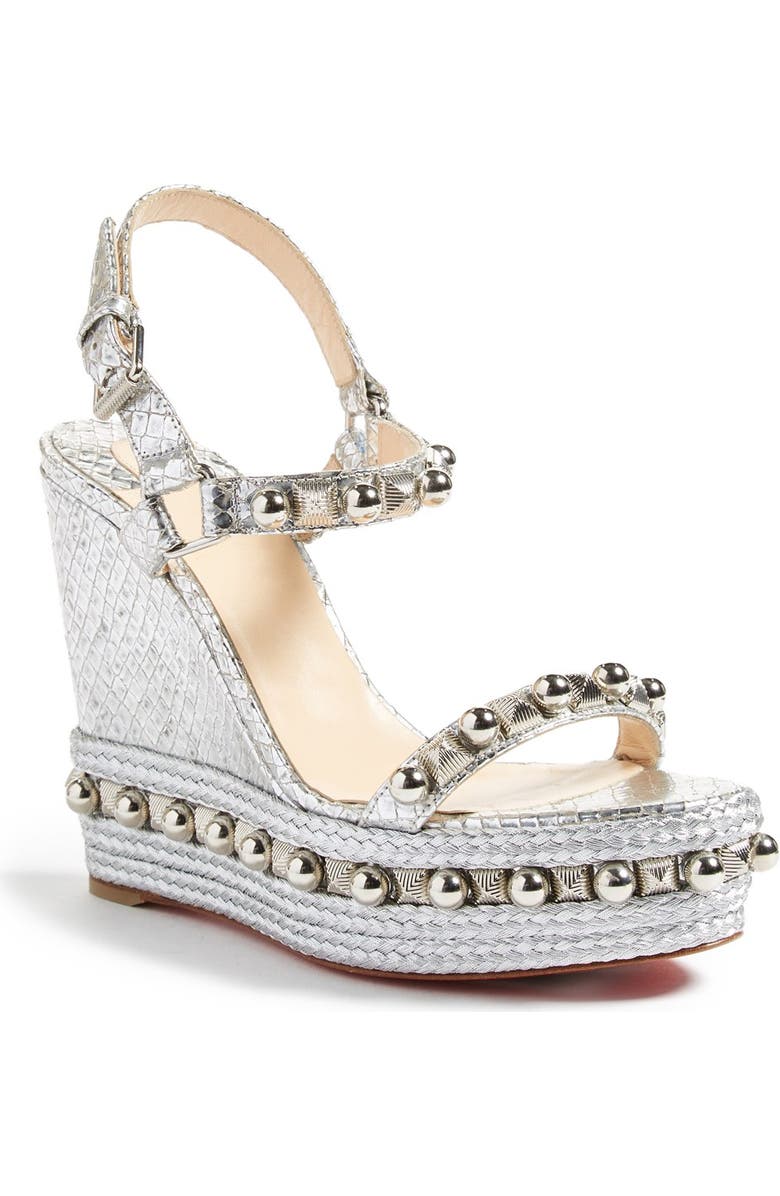 Christian Louboutin Cataconico Wedge Sandal, Main, color,