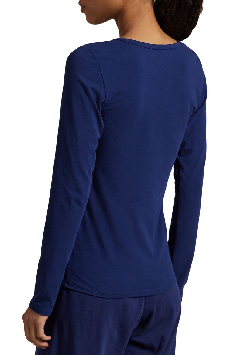 Baselayer Stretch Cotton T-Shirt, Alternate, color, NAVY