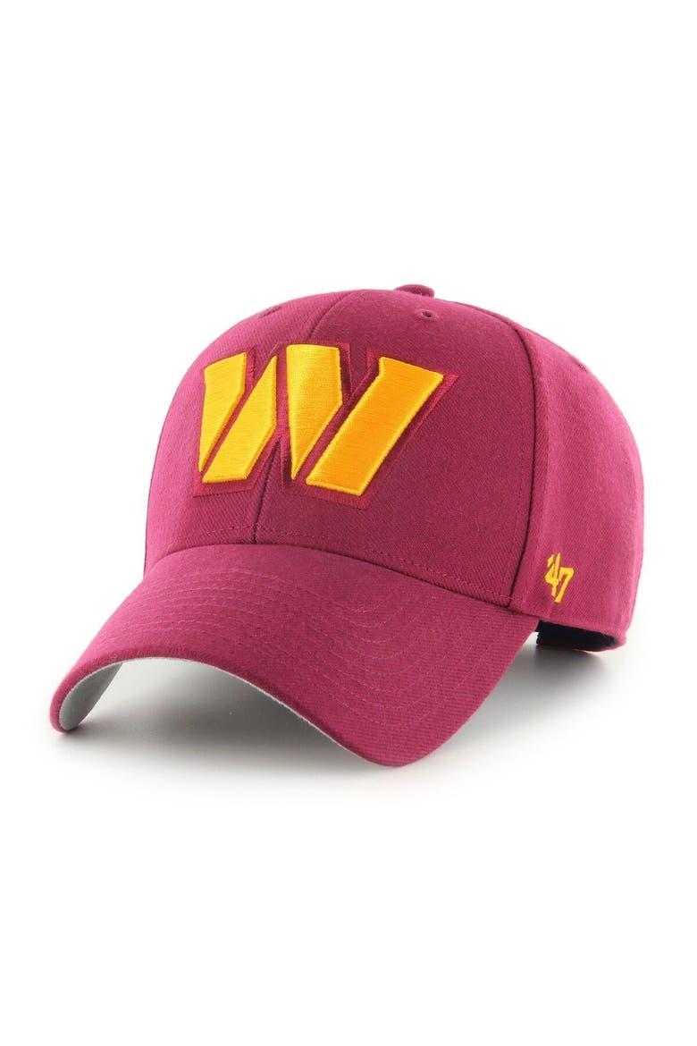 Men's '47 Burgundy Washington Commanders MVP Adjustable Hat, Main, color, Burgundy
