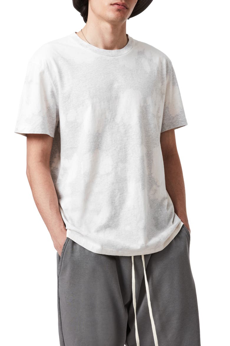 Phillips Tie Dye T-Shirt, Main, color, LIGHT GREY MARL
