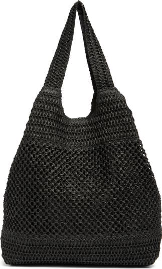 ファロンアンドロイス Paper Straw mini tote bag 黒 AP STUDIO