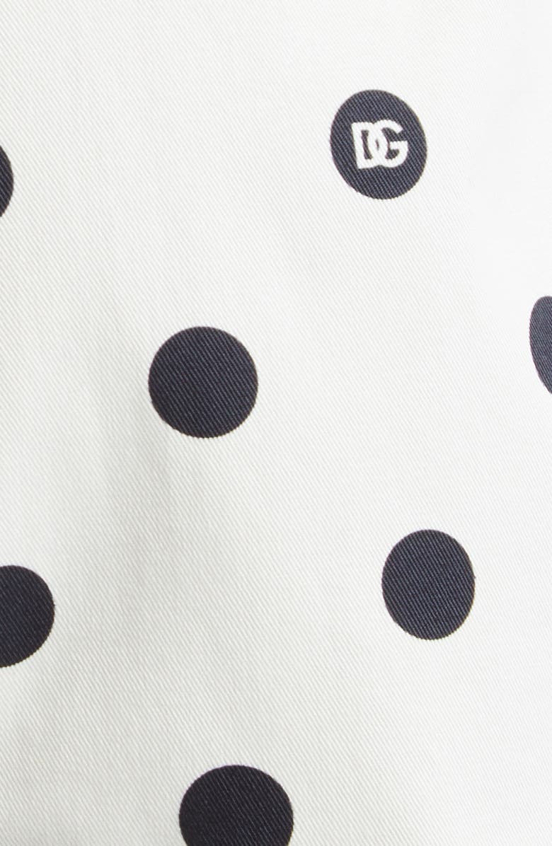 Dolce&Gabbana Polka Dot Stretch Cotton Shorts, Alternate, color, 
