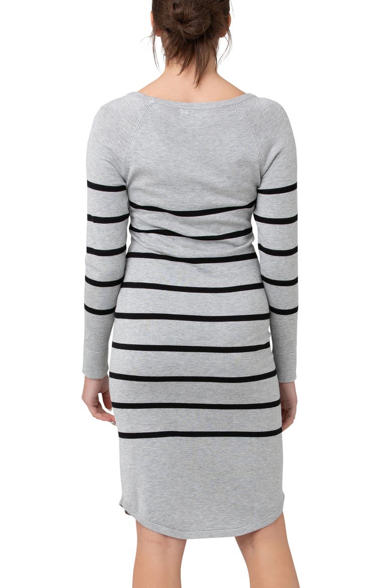Valerie Tunic Dress, Alternate, color, Grey/Black