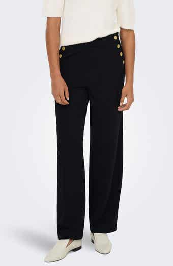 Only Rina Button High Waist Pants
