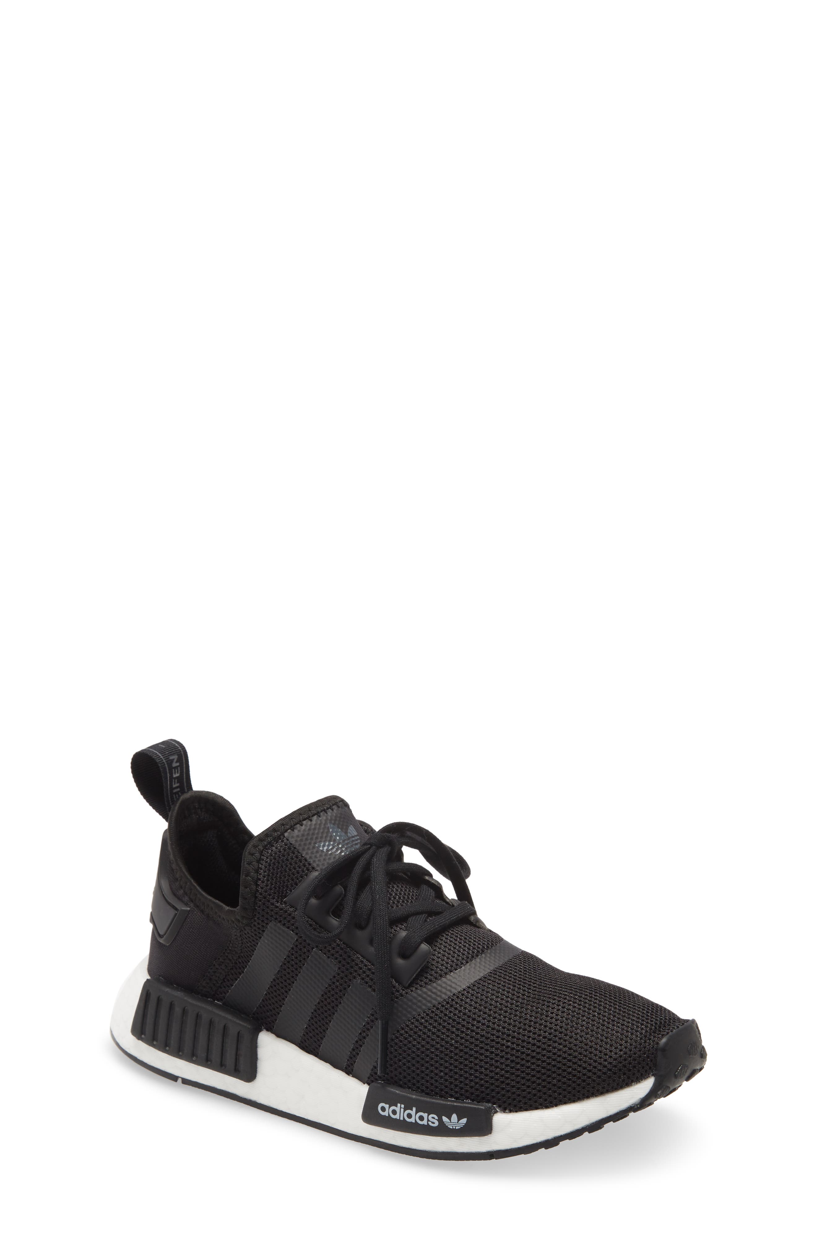 NMD R1 Sneaker, Main, color, CORE BLACK/ WHITE MULTI