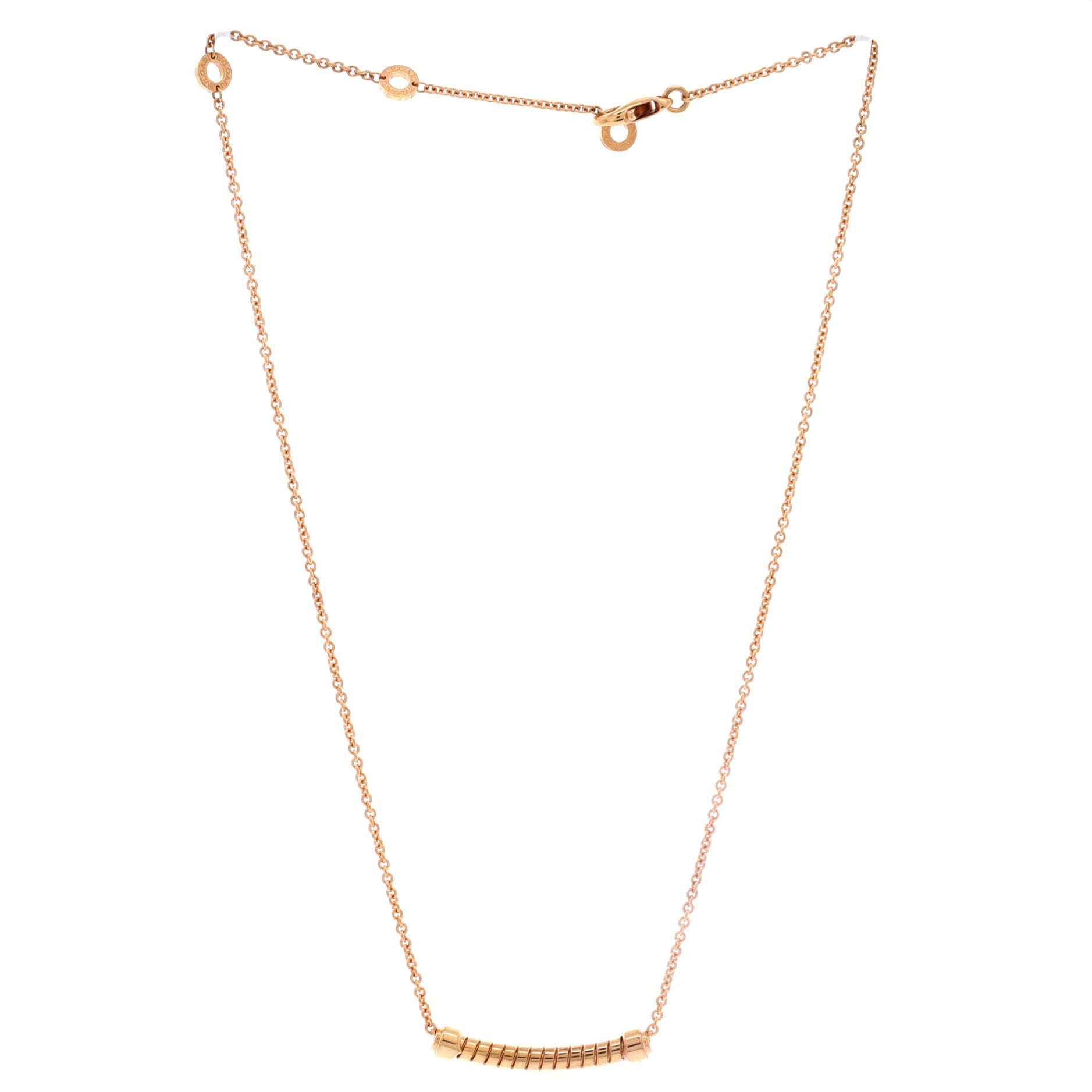 Tubogas Pendant Necklace 18K Rose Gold, Alternate, color, Metallic Gold