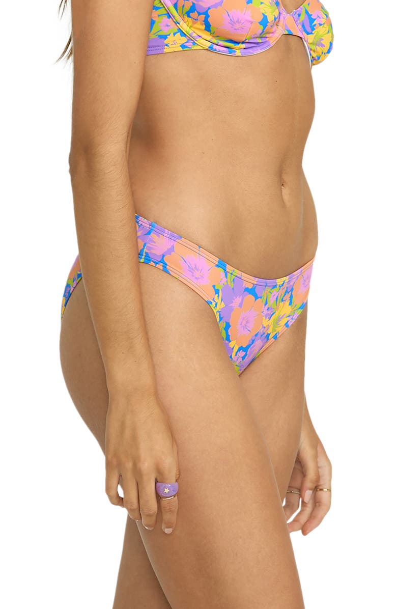 Billabong Beat the Heat Lowrider Bikini Bottoms, Alternate, color, Blue Multi