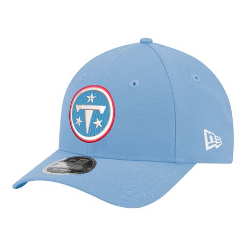 Men's New Era  Light Blue Tennessee Titans Primary Logo 9FORTY M-Crown Adjustable Hat