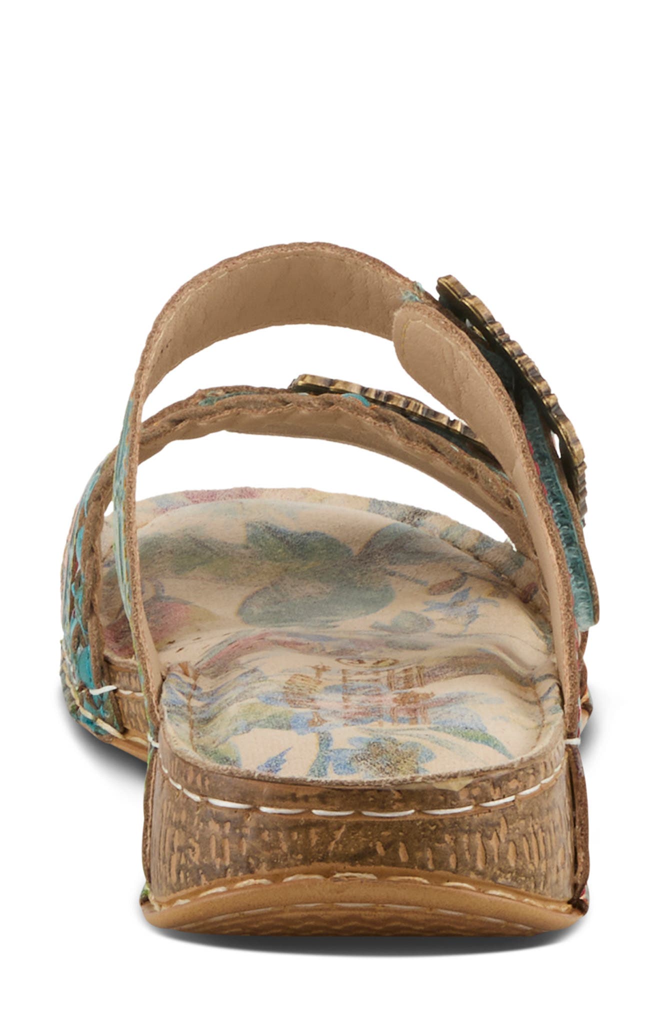 L'Artiste by Spring Step Astra Slide Sandal, Alternate, color, Sky Blue Multi