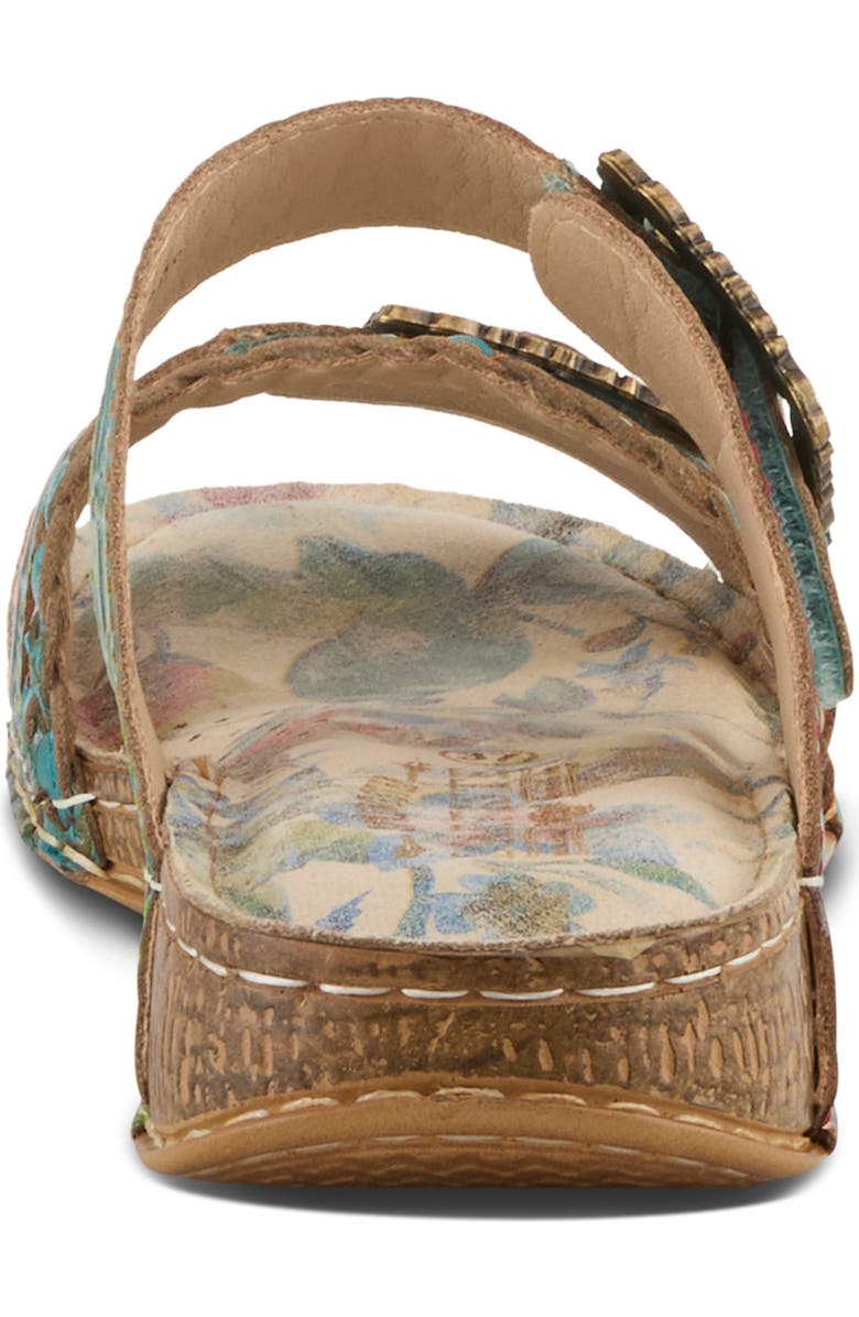 L'Artiste by Spring Step Astra Slide Sandal, Alternate, color, Sky Blue Multi