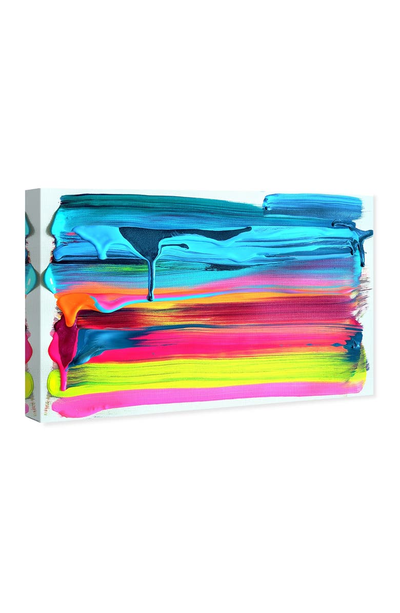 Wynwood Studio So Glazed in Neon Blue Abstract Wall Art, Main, color, 