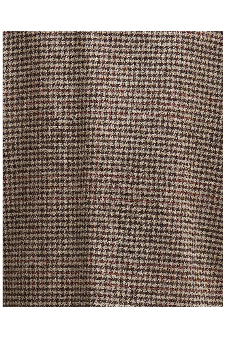 Corina Houndstooth Wool Jacket, Alternate, color, BROWN/ORANGE CHECK