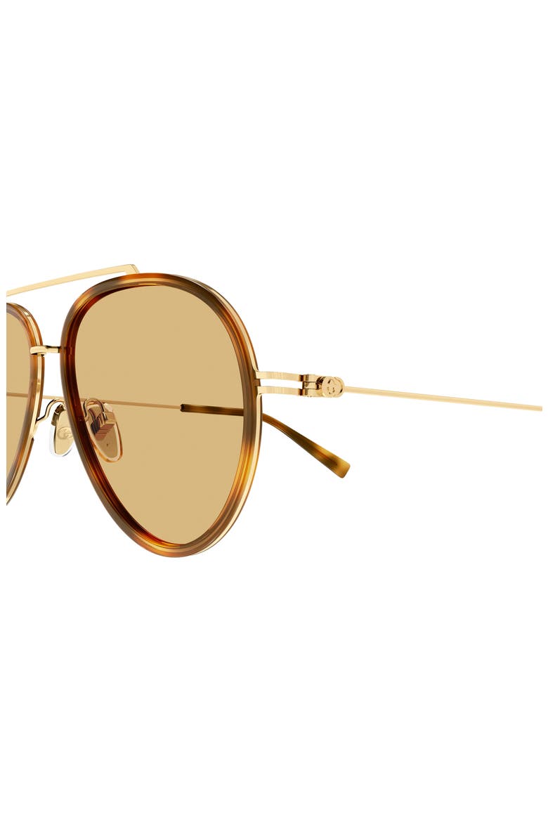 56mm Navigator Sunglasses, Alternate, color, HAVANA